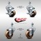 Service Caster 3 Inch SS High Temp Phenolic Swivel 12mm Threaded Stem Caster Brakes, 2PK SCC-SSTS20S314-PHSHT-M1215-2-TLB-2 - alternate 3